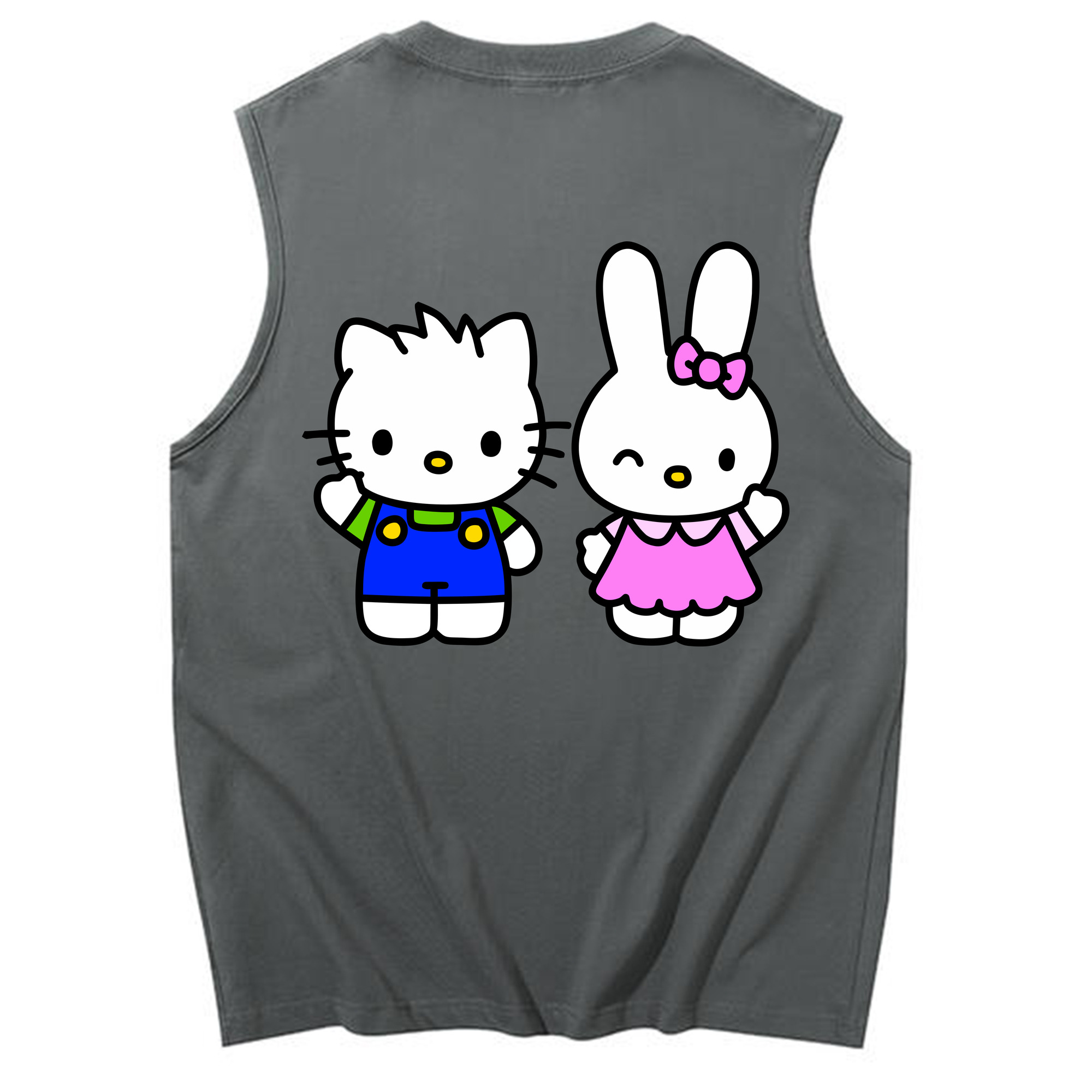 （画像用） Hello Kitty ハローキティ コットン100％タンクトップ（背面プリント）